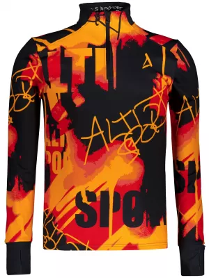 Herren Sport Sweatshirt Premium Plus ALTISPORT VOJ/ALM076MI04 ORANGE/SCHWARZ