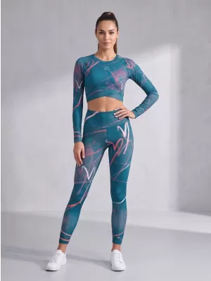 Lange Leggings für Frauen Premium ALTISPORT VOJ/ALW082LEG01 KEROSIN