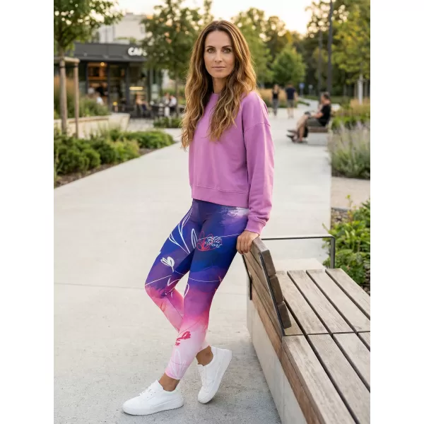  Lange Leggings für Frauen Premium ALTISPORT VOJ/ALW083LEG01 LILA 