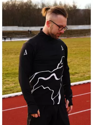 Herren Sport Sweatshirt Premium Plus ALTISPORT VOJ/ALM073MI04 SCHWARZ