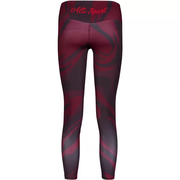  Lange Leggings für Frauen Premium ALTISPORT VOJ/ALW072LEG01 WEINRÖTET 