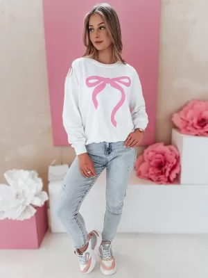 Frauen übergroße Sweatshirt für Frauen DSTREET SOFTTIE BY1358 WEIß