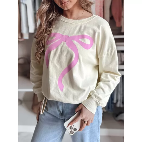  Frauen übergroße Sweatshirt für Frauen DSTREET SOFTTIE BY1356 BEIGE 