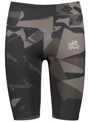 Frauen -Leggings über den Knien Premium ALTISPORT VOJ/ALW080LEG02 DUNKELBRAUN