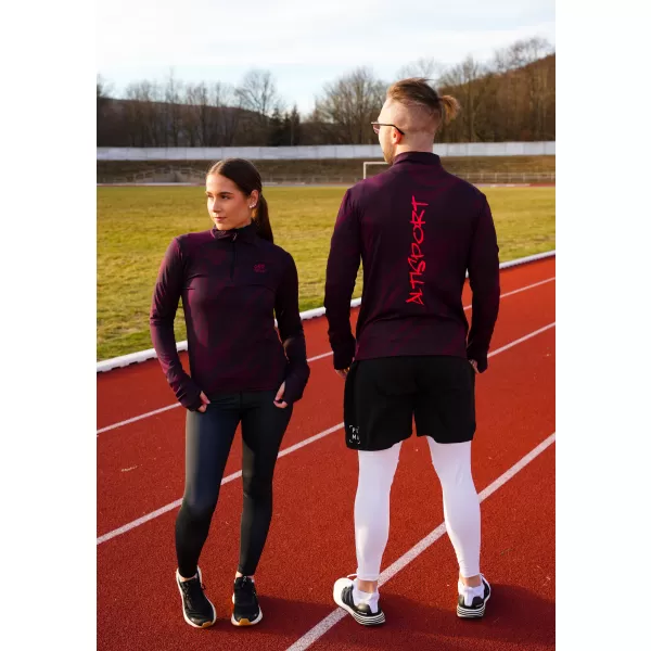  Herren Sport Sweatshirt Premium Plus ALTISPORT VOJ/ALM072MI04 WEINRÖTET 