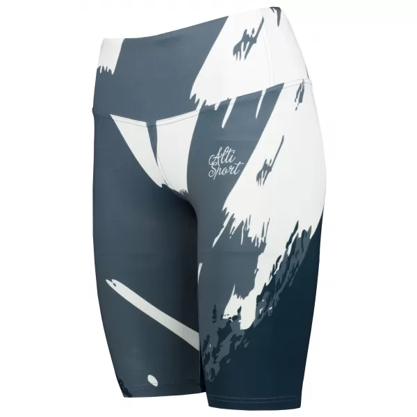  Frauen -Leggings über den Knien Premium ALTISPORT VOJ/ALW081LEG02 SCHWARZGRAU 