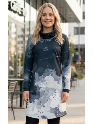 Damen erweitertes Premium -Sweatshirt ALTISPORT VOJ/ALW089MI06 SCHWARZ