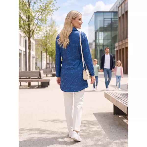  Frauen -Sweatshirt -Premium -Tasche für Frauen ALTISPORT VOJ/ALW084MI05 BLAU 