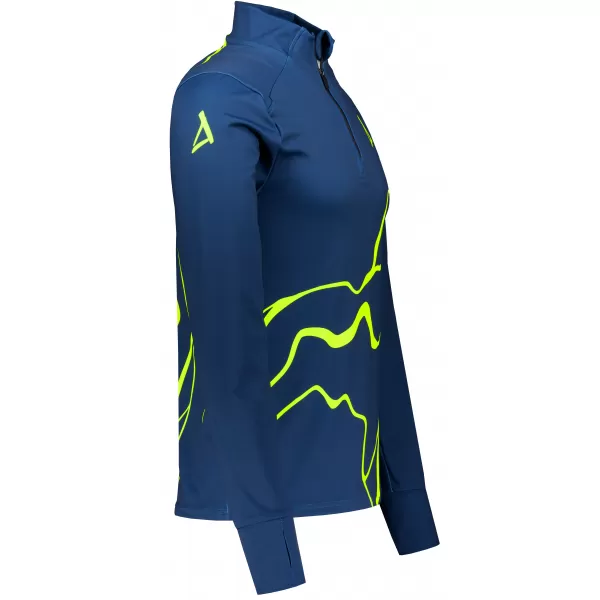  Herren Sport Sweatshirt Premium Plus ALTISPORT VOJ/ALM073MI04 MARINE-FLUO GELB 