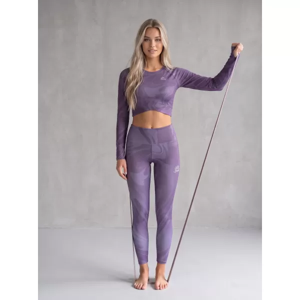  Lange Leggings für Frauen Premium ALTISPORT VOJ/ALW072LEG01 LILA 