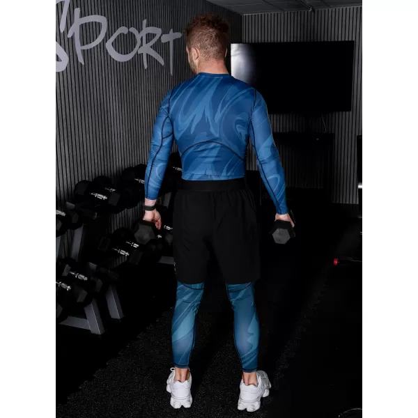  Herrensport -Leggings langer Prämie ALTISPORT VOJ/ALM072LEG01 KEROSIN 