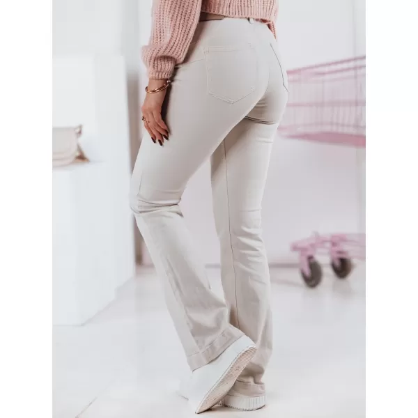  Damenhosen DSTREET FLAREJOY UY2367 BEIGE 