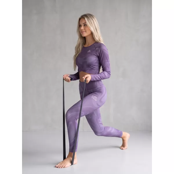 Lange Leggings für Frauen Premium ALTISPORT VOJ/ALW072LEG01 LILA 