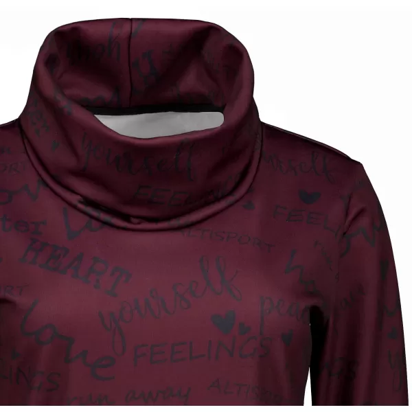  Damen erweitertes Premium -Sweatshirt ALTISPORT VOJ/ALW067MI06 BURGUND 