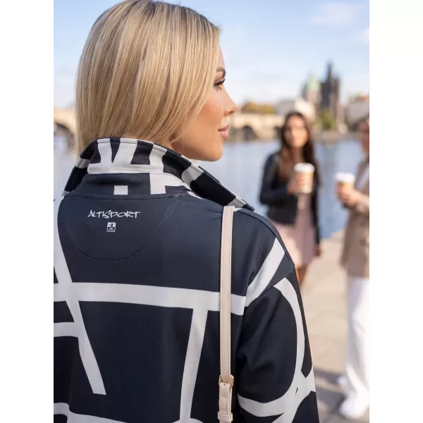  Frauen -Sweatshirt -Premium -Tasche für Frauen ALTISPORT VOJ/ALW085MI05 SCHWARZ 