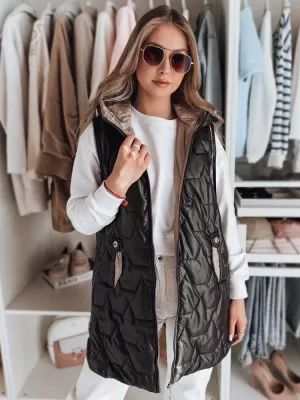 Weste DSTREET GLITTI TY4804 SCHWARZ