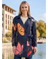 Frauen -Sweatshirt -Premium -Tasche für Frauen ALTISPORT VOJ/ALW086MI05 SCHWARZ-ORANGE