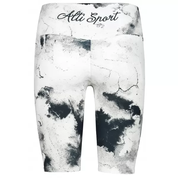  Frauen -Leggings über den Knien Premium ALTISPORT VOJ/ALW066LEG02 WEIß -UND -SCHWARZ 