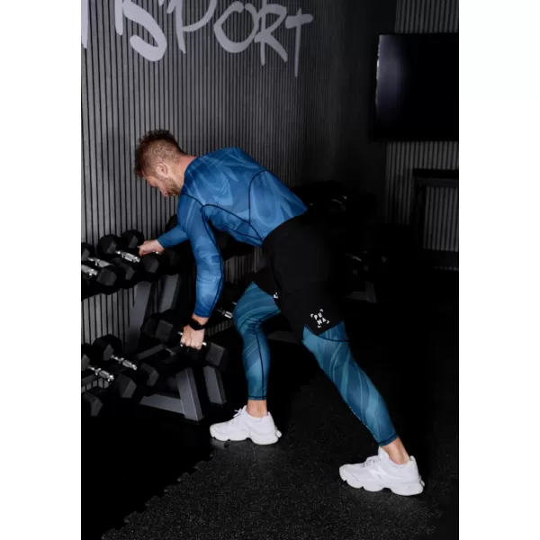  Herrensport -Leggings langer Prämie ALTISPORT VOJ/ALM072LEG01 KEROSIN 