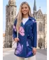 Frauen -Sweatshirt -Premium -Tasche für Frauen ALTISPORT VOJ/ALW086MI05 DUNKELBLAU-VIOLETT