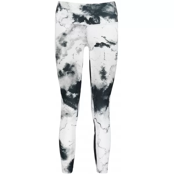  Lange Leggings für Frauen Premium ALTISPORT VOJ/ALW066LEG01 WEIß -UND -SCHWARZ 