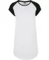 Kleid URBAN CLASSICS TB5030 WEIß/SCHWARZ