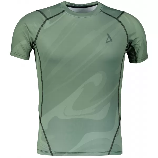  Funktionelle Komprimierung t -Shirt von Männern mit kurzer Ärmelnprämie ALTISPORT VOJ/ALM072TR04 GRÜN 