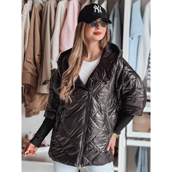  Damenjacke DSTREET PUFFILOF TY4855 SCHWARZ 