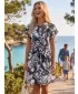 Kleid ALTISPORT ENNIS SCHWARZ/WEIß