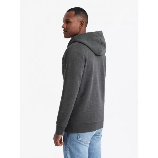  Herren -Sweatshirt OMBRE OM-SSZP-0186 GRAPHIT MELANGE 