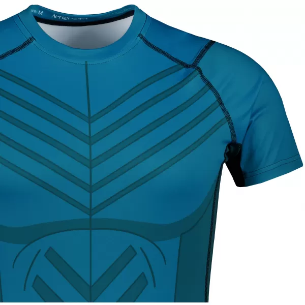  Funktionelle Komprimierung t -Shirt von Männern mit kurzer Ärmelnprämie ALTISPORT VOJ/ALM095TR04 KEROSIN 