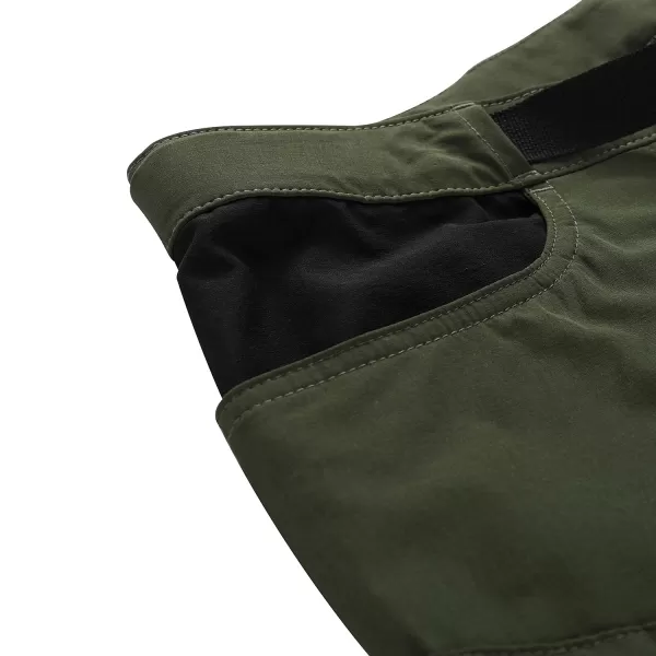  Frauen -Softshell -Hosen ALPINE PRO AKANA 2 GRÜN 