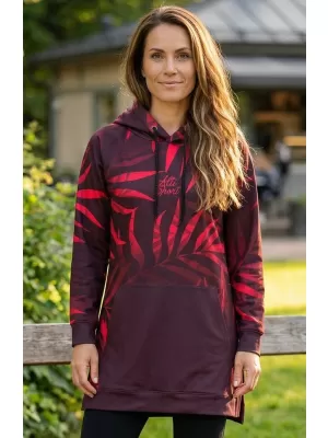Funktionaler erweiterter Sweatshirt -Prämie von Frauen ALTISPORT VOJ/ALW094MI03 WEIN/ROT