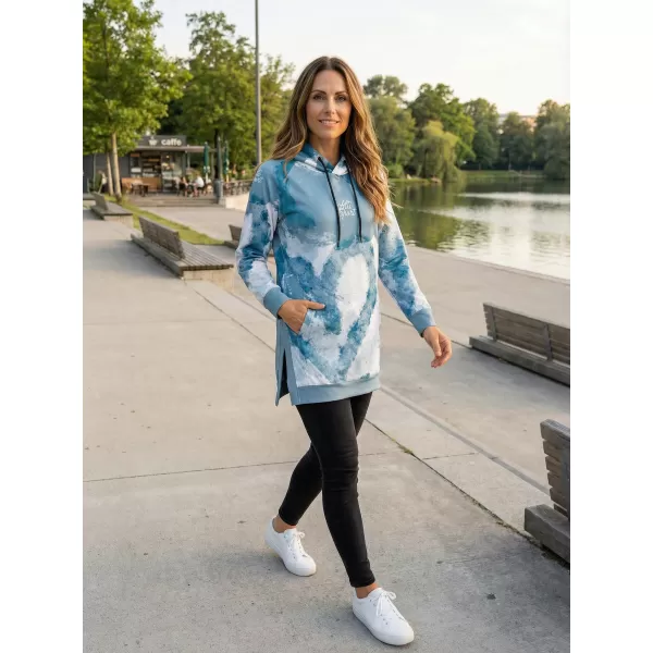  Funktionaler erweiterter Sweatshirt -Prämie von Frauen ALTISPORT VOJ/ALW093MI03 HELLBLAU 