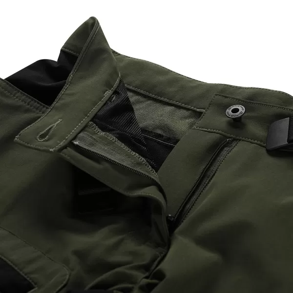  Frauen -Softshell -Hosen ALPINE PRO AKANA 2 GRÜN 