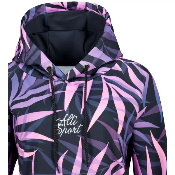  Funktionaler erweiterter Sweatshirt -Prämie von Frauen ALTISPORT VOJ/ALW094MI03 SCHWARZ/LILA 