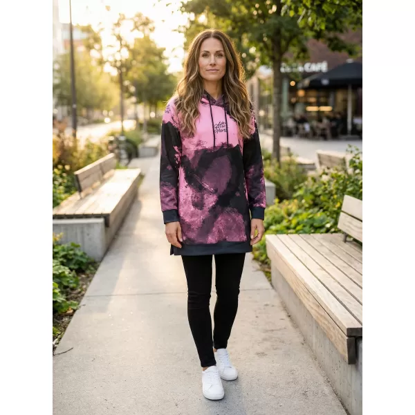  Funktionaler erweiterter Sweatshirt -Prämie von Frauen ALTISPORT VOJ/ALW093MI03 PINK/SCHWARZ 