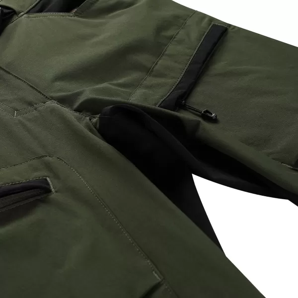  Frauen -Softshell -Hosen ALPINE PRO AKANA 2 GRÜN 