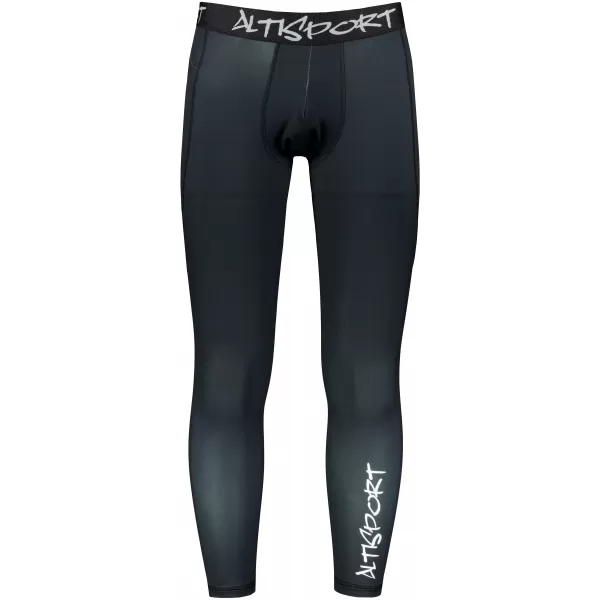  Herrensport -Leggings langer Prämie ALTISPORT VOJ/ALM000LEG01 SCHWARZ 