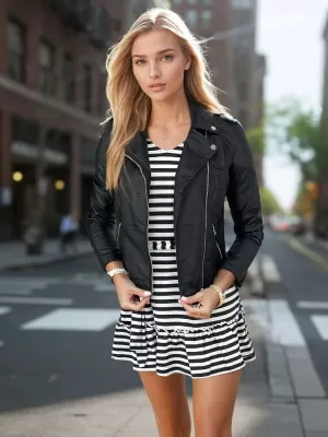 Damenjacke DSTREET NESSI TY3455 SCHWARZ