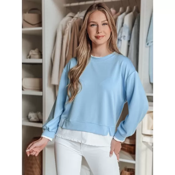  Damen Sweatshirt DSTREET LUZZIO BY1382 HELLBLAU 