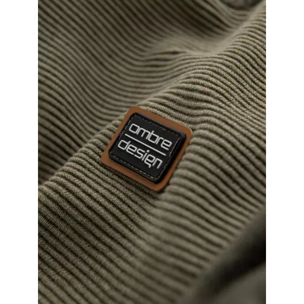  Herrenpullover OMBRE OM-SWSW-0121 OLIVE 