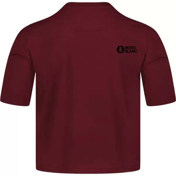 Funktionelles Crop-Top für Damen NORDBLANC NBSLF8028 BURGUND 
