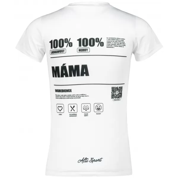  Frauenfunktional T -Shirt Premium ALTISPORT MÁMA VOJ/ALW092TR01 WEIß 