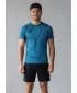 Funktionelle Komprimierung t -Shirt von Männern mit kurzer Ärmelnprämie ALTISPORT VOJ/ALM079TR04 BLAU