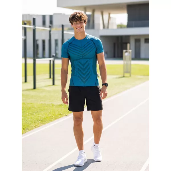  Funktionelle Komprimierung t -Shirt von Männern mit kurzer Ärmelnprämie ALTISPORT VOJ/ALM095TR04 KEROSIN 