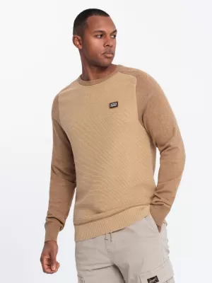 Herrenpullover OMBRE OM-SWSW-0121 BRAUN