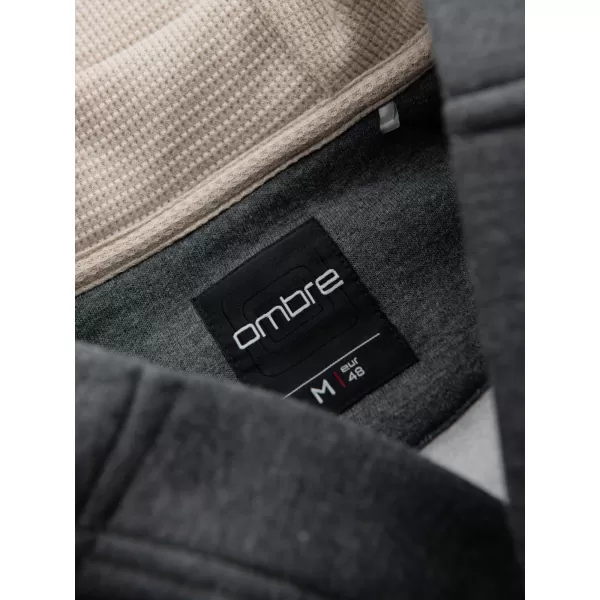  Herren -Sweatshirt OMBRE OM-SSZP-0186 GRAPHIT MELANGE 