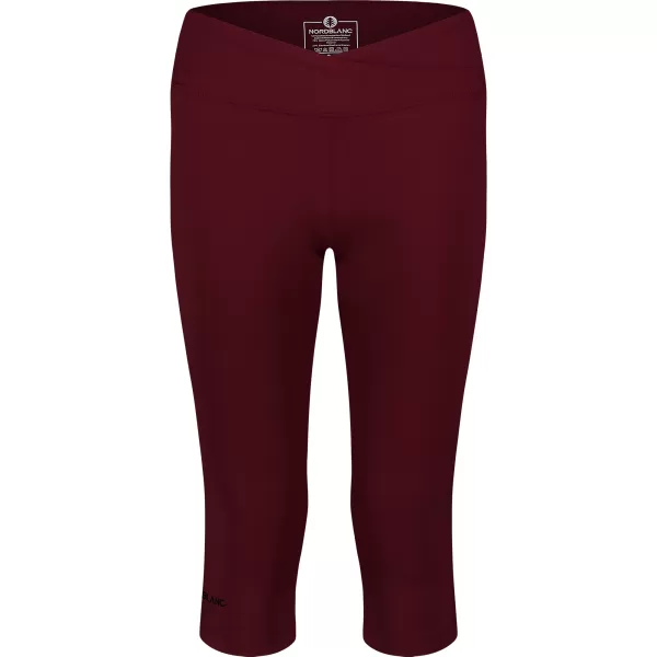  3/4-Fitness-Leggings für Damen NORDBLANC NBSPL8037 BURGUND 