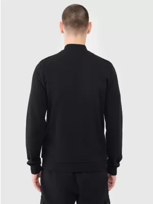 Herren -Sweatshirt 4F WMM00TSWSM1463 TIEF SCHWARZ